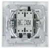 Trappenhuischakelaar met verlichting, met frame, wit, Productafbeelding-voorbeeld 1