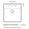 Villeroy & Boch VB Spülstein Einzelbecken 632061 595x630mm Produktbild-Vorschau 4