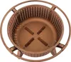A top-down view of a copper-colored fire pit. Produktbild-Vorschau