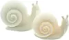 2x Dekofigur "Schnecke" aus Porzellan, weiß, mit LED Produktbild-Vorschau 5
