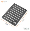 Grille de poêle 14x19cm en acier massif - plus durable que Voir les images du produit 6