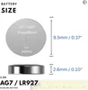 10x AG7 LR927 1.5V Knopfzellen Batterien langlebig für Produktbild-Vorschau 3