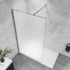 100x200cm WALK IN Duschwand Milchglas 10mm NANO ESG Glas Produktbild-Vorschau 3