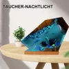 Epoxidharz-Ozeanlampe mit Meeresmotiv (8×5 Zoll) – Produktbild-Vorschau 3