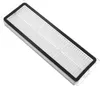 A close-up, angled view of a white robot vacuum filter with a black rubber seal, isolated on a white background. Produktbild-Vorschau