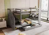 Letto a castello Sweiko 90x200 cm, scala di sicurezza con Anteprima dell’immagine prodotto 12