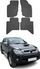2005-2015 Toyota Hilux Fußmatten Gummi Schwarz 4 tlg Produktbild-Vorschau 1