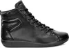 A black leather high-top sneaker for women. Produktbild-Vorschau