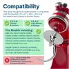 Edelstahl Spiral-Knethaken K45DH für KitchenAid 4.5-5 Quart Produktbild-Vorschau 2