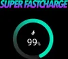 A charging indicator showing 99% charge with a lightning bolt icon and the text 'SUPER FAST CHARGE' at the top. Produktbild-Vorschau