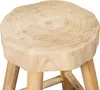 Holzhocker - Ø 26 x 40 cm - Nachhaltig und Stilvoll - Produktbild-Vorschau 4