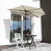 Sekey Balkonschirm Halbrund 270 cm – Sonnenschirm mit Produktbild-Vorschau 2