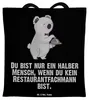 Mr. & Mrs. Panda Einkaufstasche Restaurantfachmann Herz - Produktbild-Vorschau 1