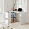 HOMCOM Eckschreibtisch L-Form Schreibtisch mit Offenen Produktbild-Vorschau 8