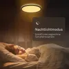 B.K.Licht Pannello LED telecomando Ø42cm rotondo 22W 3000lm Anteprima dell’immagine prodotto 9