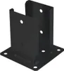 Pfostenträger zum Verschrauben mit Beton 92x150x2mm schwarz Produktbild-Vorschau 1