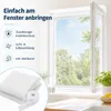 Fliegengitter Fenster 130 x 150 cm Weiß mit Klettband Produktbild-Vorschau 2