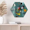 DEQORI Glasbild Echtglas 55x48 cm 'Inszenierung von Formen' Produktbild-Vorschau 3