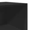 A close-up view of the corner of a black highboard. Produktbild-Vorschau