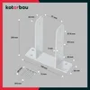 KOTARBAU® Staffe per Pali TT Fissaggio Pali Legno Acciaio Anteprima dell’immagine prodotto 3