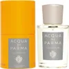 A bottle of Acqua di Parma Colonia Pura Eau de Cologne and its cylindrical orange packaging are displayed against a white background. Produktbild-Vorschau