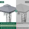 Vodotěsný altán 3 x 3 m - Dvouvrstvý design - UV ochrana Náhled obrázku produktu 5