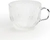 Teegläser - Ø 10,6 cm - Glas - Rillenoptik - mit Henkel - Produktbild-Vorschau 3