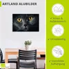 ARTland Wandbild Alu für Innen & Outdoor Katzenaugen Größe: Produktbild-Vorschau 3