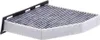 A cabin air filter with activated carbon is shown from a diagonal angle against a white background. Anteprima dell’immagine prodotto