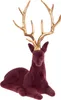 Rentier Velours Dekorative Figur Für Weihnachten Produktbild-Vorschau 3