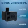Aquarium-Pumpe 150l/h | 1,9m Kabel | 6W | max. 70cm Produktbild-Vorschau 3