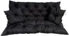 A black tufted cushion set for a Hollywood swing, laid out flat against a white background. Náhled obrázku produktu