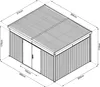 StarLine Metall Gerätehaus Modell Solidum 11,4 m² Produktbild-Vorschau 16