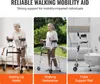 A collage of three images showing a mobility aid in different settings: assisting with getting up, walking assistance outdoors, and as a toilet support rail. Náhľad obrázku produktu