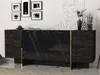 VERONA široká komoda, rehab/čierny mramor Náhľad obrázku produktu 3