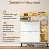HOMCOM Schuhschrank mit 2 Klappfächern, verstellbaren Produktbild-Vorschau 4