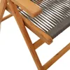 7-tlg. Garten-Essgruppe Polypropylen und Massivholz Grau Produktbild-Vorschau 9