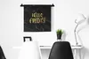 MuchoWow® Wandteppich Wandbehang Zitat - Freitag - Gold - Produktbild-Vorschau 3