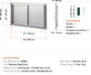 SucceBuy 863x482mm Double BBQ Zugang Tür, Edelstahl Flush Produktbild-Vorschau 7
