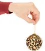 Weihnachtskugeln Kunststoff 8cm Glitzer und Leo Print 12er Produktbild-Vorschau 12