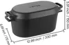 VEVOR Cocotte en fonte émaillée, 3,31 L Dutch Oven pour Voir les images du produit 8