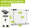 BOMI® Türschutzgitter zum Klemmen 63-251 cm | Ohne Bohren | Produktbild-Vorschau 2