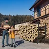 Półka na drewno kominkowe do użytku zewnętrznego, 1,8 m, Podgląd zdjęcia produktu 3