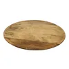 Holzteller Dekoteller rund hellbraun 37 cm Kerzenteller Produktbild-Vorschau 5