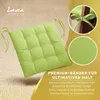 Lavea® Sitzkissen 40x40 cm - 8er Set,  mit Stoffbändern – Produktbild-Vorschau 7