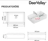 DeerValley  DV-1V032 Waschbecken Weißes Rechteckiges Produktbild-Vorschau 2