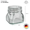Wellgro Einmachglas mit Bügelverschluss - 550 ml Produktbild-Vorschau 2