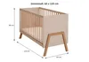 Baby-Delux Babybett Kinderbett 60x120 Juna Kaschmir-Beige Produktbild-Vorschau 5