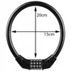 Fahrradschloss 60 cm Zahlenschloss Schwarz Kabelschloss Produktbild-Vorschau 6