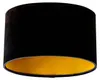 Samtlampenschirm Schwarz Oval 25 16 15 Produktbild-Vorschau 2